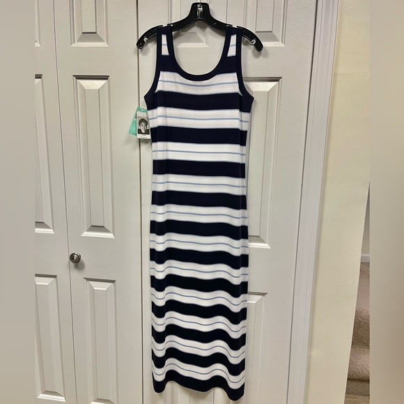 Exclusively Misook striped dress - Picture 6 of 7